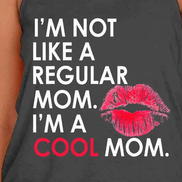 I M Not Like A Regular Mom I M A Cool Mom Design For Mom Women's Knotted Racerback Tank