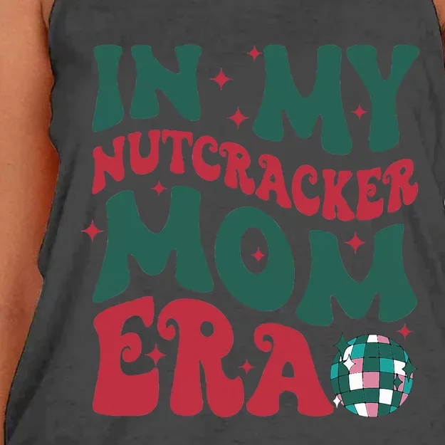 In My Nutcracker Mom EraChristmas Nutcracker Ballet Festive Women's Knotted Racerback Tank