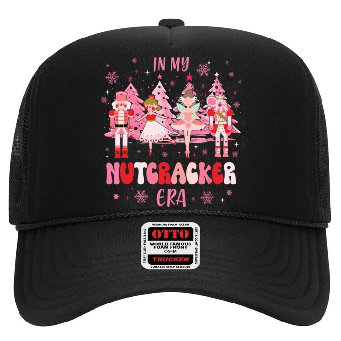 In My Nutcracker Era Christmas Nutcracker Ballet Festive High Crown Mesh Trucker Hat