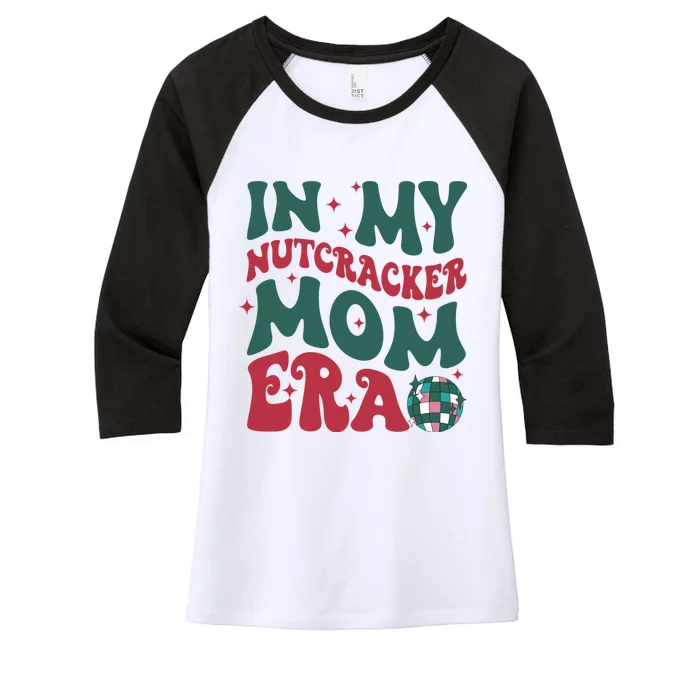 In My Nutcracker Mom Era / Christmas Nutcracker Ballet Festive Women's Tri-Blend 3/4-Sleeve Raglan Shirt