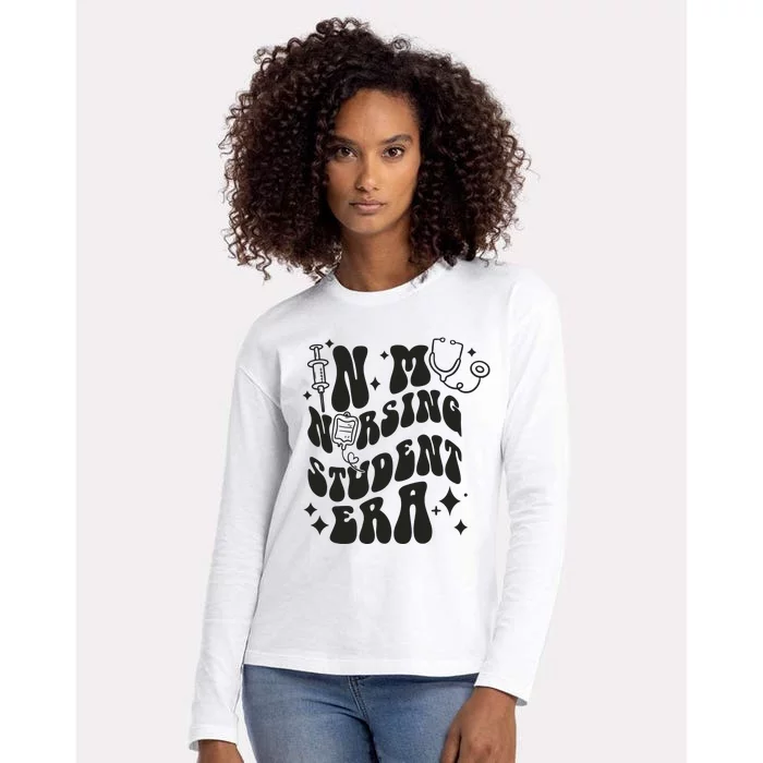 In My Nursing Student Era Nurse Student Womens Cotton Relaxed Long Sleeve T-Shirt