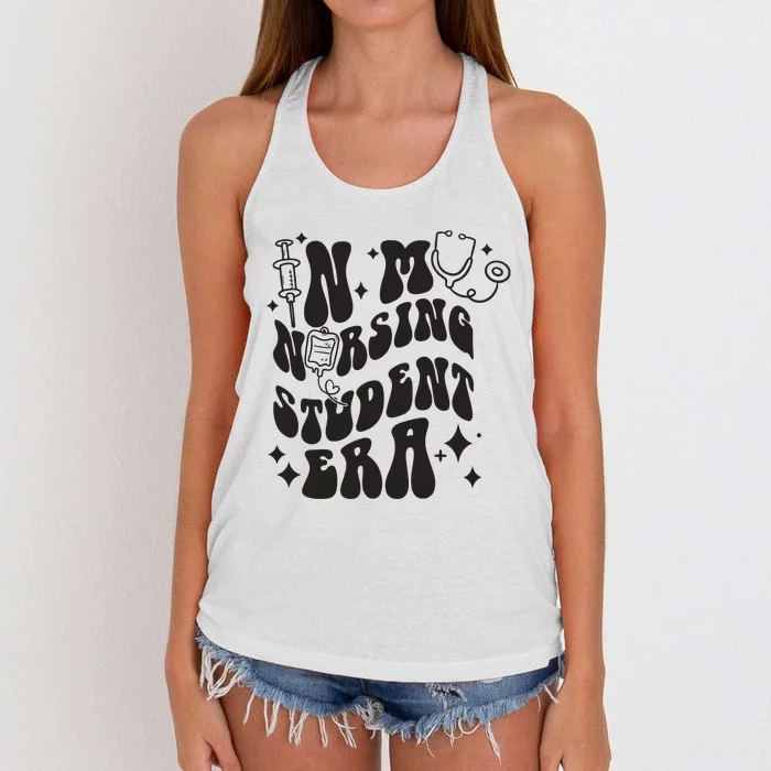 In My Nursing Student Era Nurse Student Women's Knotted Racerback Tank