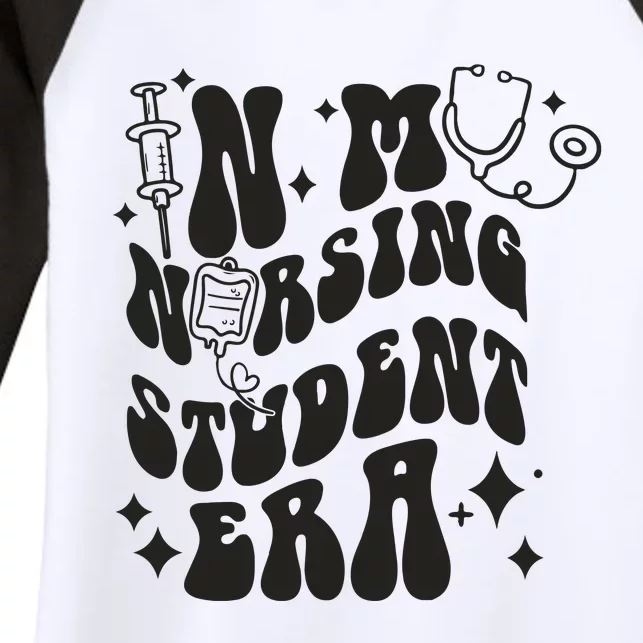 In My Nursing Student Era Nurse Student Women's Tri-Blend 3/4-Sleeve Raglan Shirt