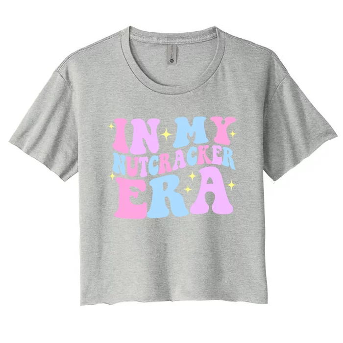 In My Nutcracker Era Pink Christmas Nutcracker Ballet Gift Women's Crop Top Tee