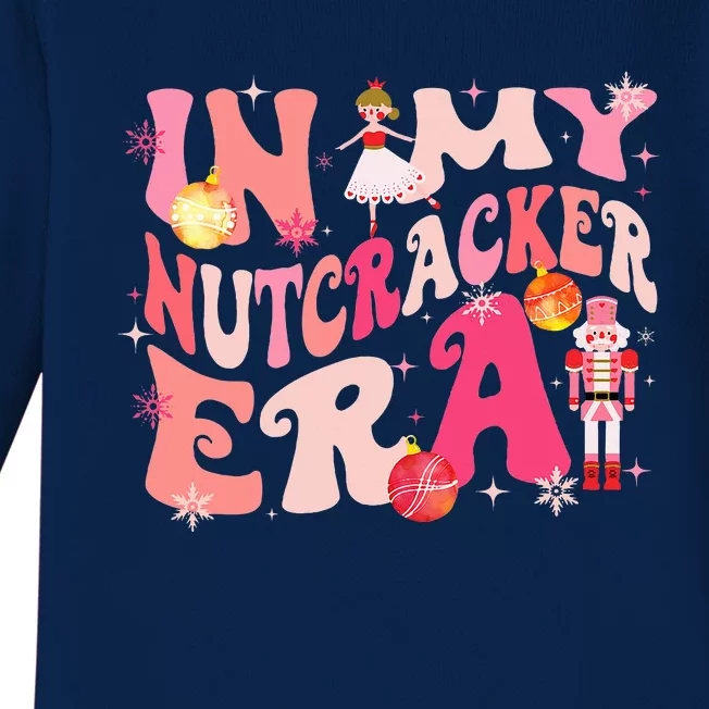 In My Nutcracker Era Xmas Christmas Holiday Retro Baby Long Sleeve Bodysuit