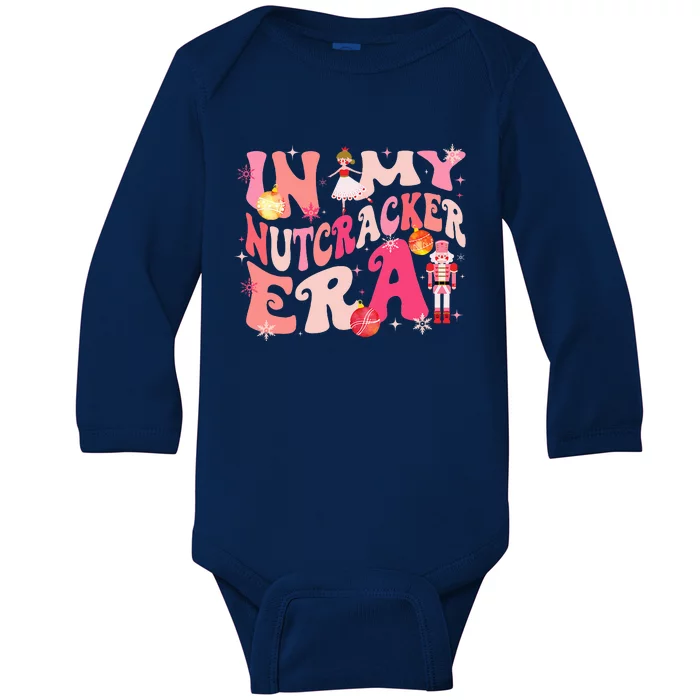 In My Nutcracker Era Xmas Christmas Holiday Retro Baby Long Sleeve Bodysuit