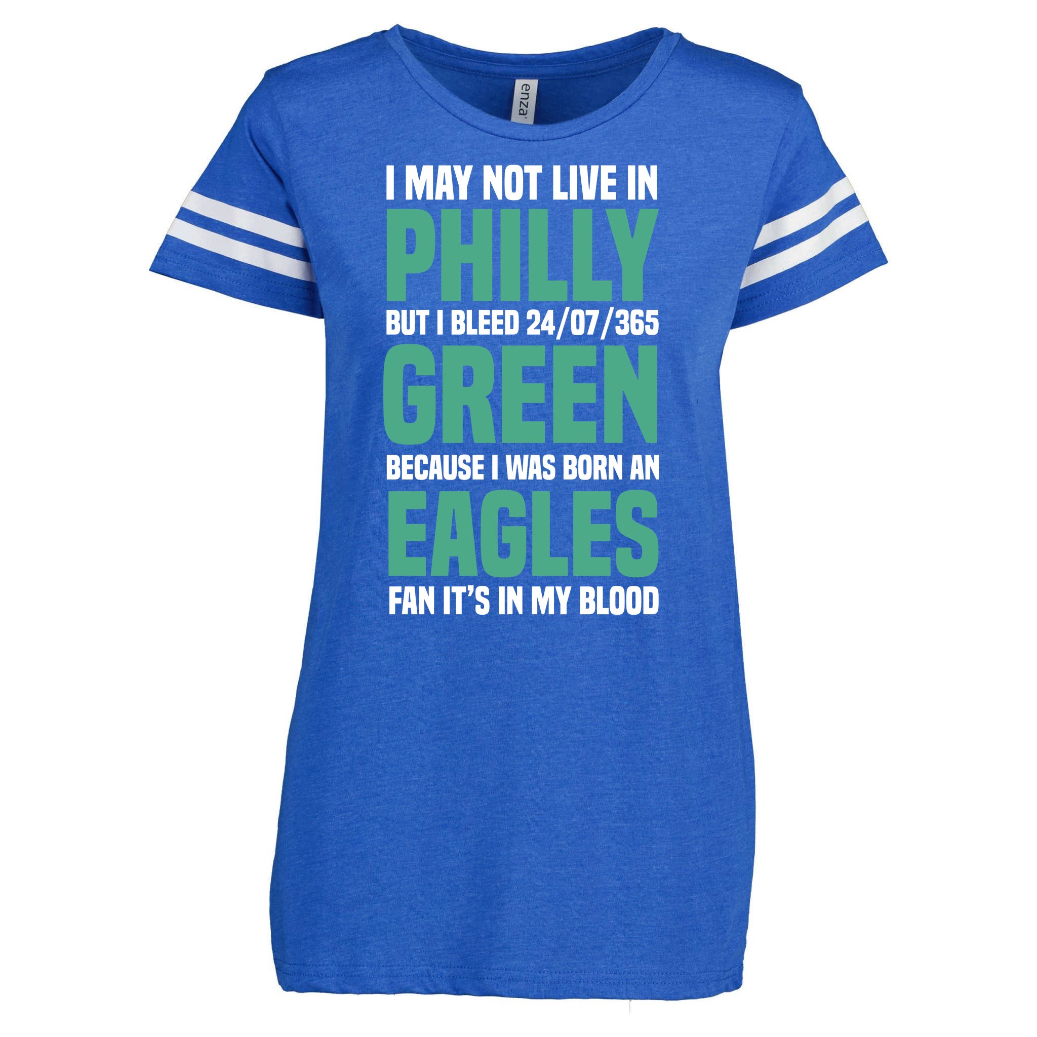 Bleed Green Philadelphia Eagles Football Fly Eagles Fly Tee