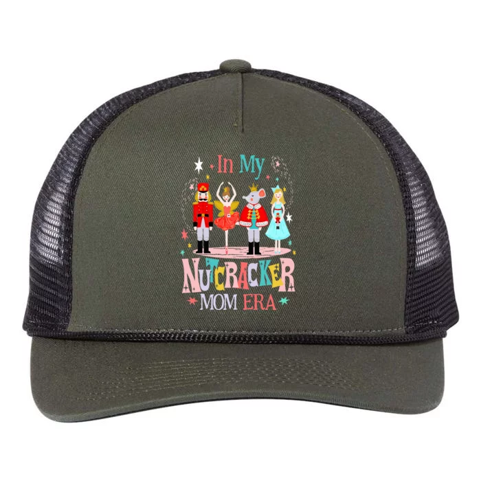 In My Nutcracker Mom Era Christmas Nutcracker Ballet Festive Retro Rope Trucker Hat Cap