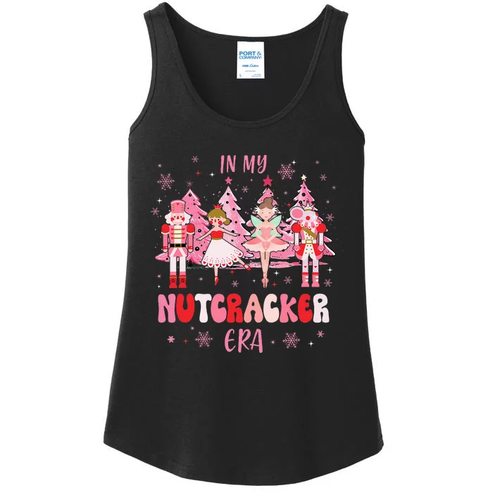 In My Nutcracker Era Christmas Nutcracker Ballet Festive Ladies Essential Tank