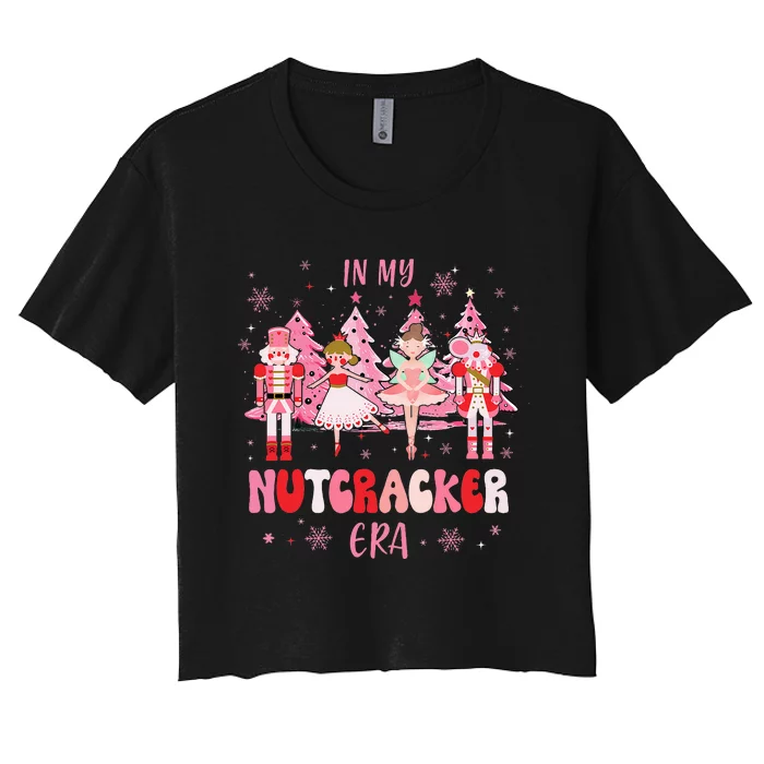 In My Nutcracker Era Christmas Nutcracker Ballet Festive Women's Crop Top Tee