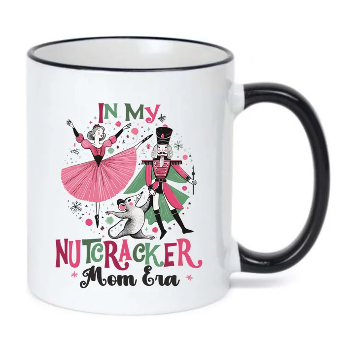 In My Nutcracker Mom Era Christmas Ballet Dance Festive Gift Black Color Changing Mug