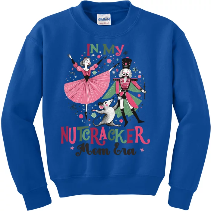 In My Nutcracker Mom Era Christmas Ballet Dance Festive Gift Kids Sweatshirt