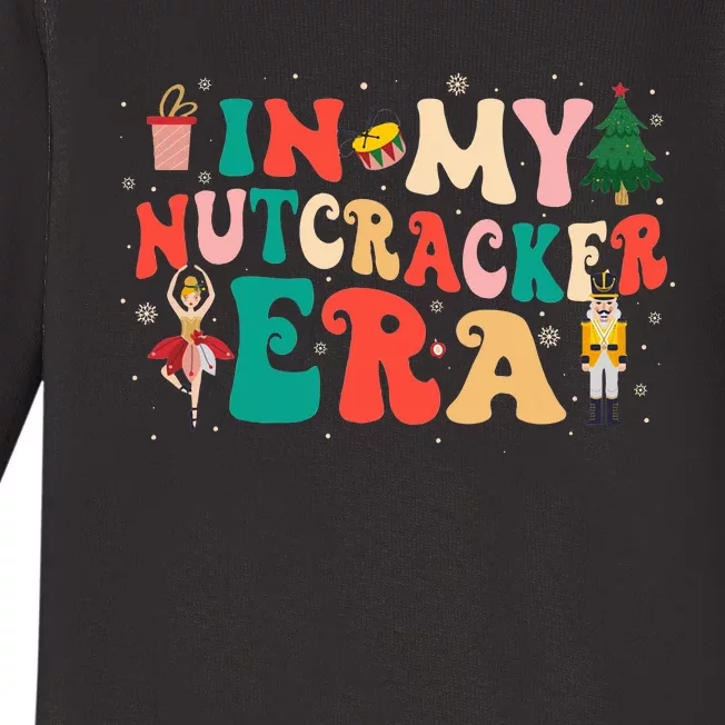 In My Nutcracker Era Christmas Nutcracker Ballet Festive Baby Long Sleeve Bodysuit