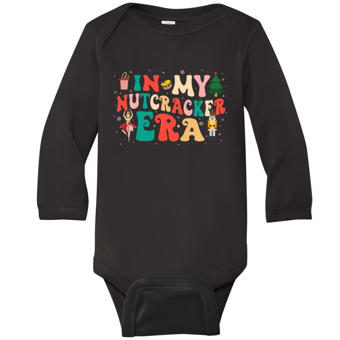 In My Nutcracker Era Christmas Nutcracker Ballet Festive Baby Long Sleeve Bodysuit