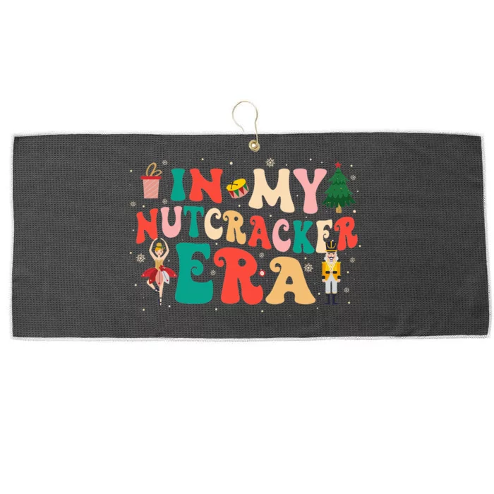 In My Nutcracker Era Christmas Nutcracker Ballet Festive Large Microfiber Waffle Golf Towel