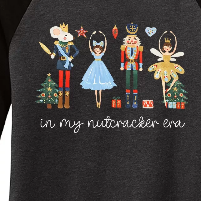 In My Nutcracker Era Christmas Nutcracker Bellet Princess Women's Tri-Blend 3/4-Sleeve Raglan Shirt