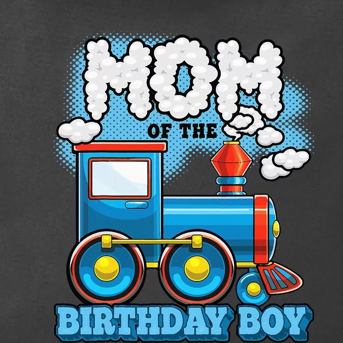 IM Mom Of The Birthday Boy Train Birthday Party Supply Zip Tote Bag