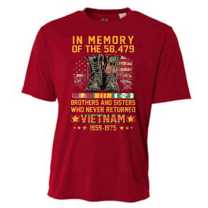 In Memory Of The 58479 Brothers And Sisters Vietnam Cooling Performance Crew T-Shirt