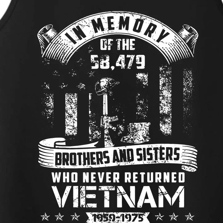 In Memory Of Vietnam Veteran Performance Tank