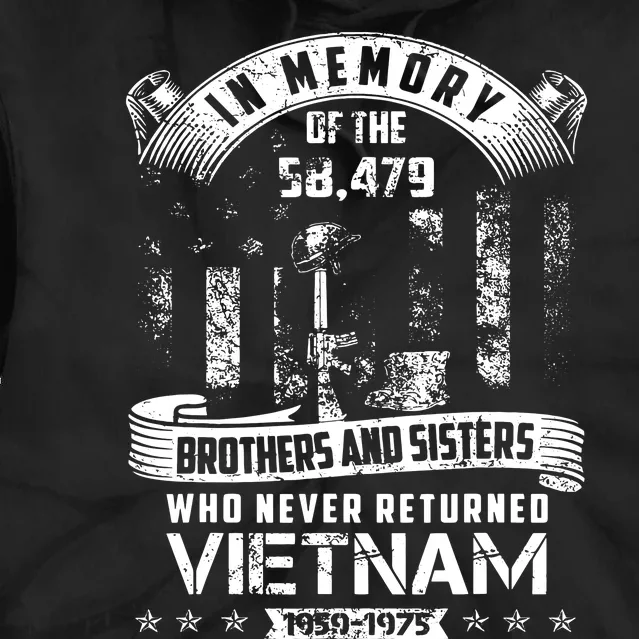 In Memory Of Vietnam Veteran Tie Dye Hoodie