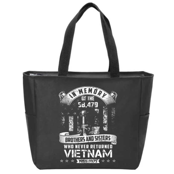 In Memory Of Vietnam Veteran Zip Tote Bag