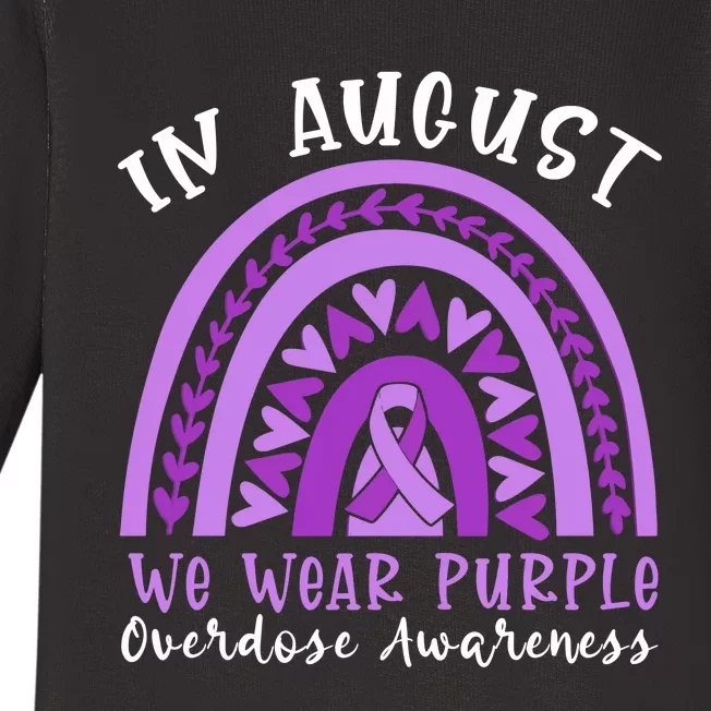 In Memory Of Overdose Awareness Month Baby Long Sleeve Bodysuit