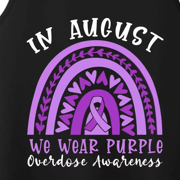 In Memory Of Overdose Awareness Month Performance Tank