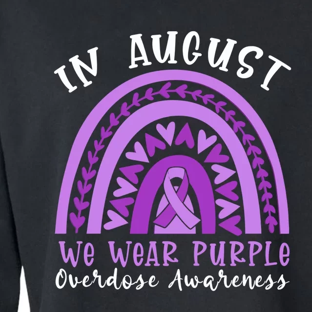 In Memory Of Overdose Awareness Month Cropped Pullover Crew