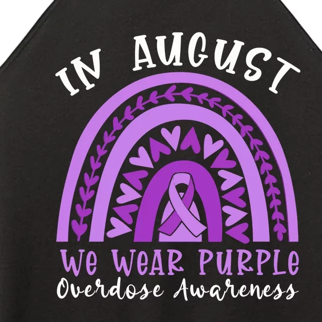 In Memory Of Overdose Awareness Month Women’s Perfect Tri Rocker Tank