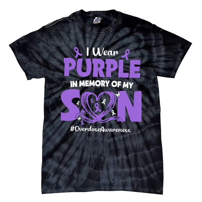 In Memory Of My Son Overdose Awareness Tie-Dye T-Shirt