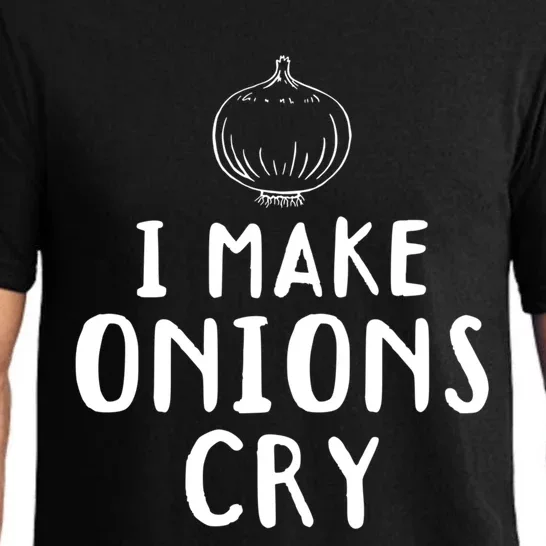 I Make Onions Cry Onion Cooking Kitchen Food Cook Funny Chef Cute Gift Pajama Set