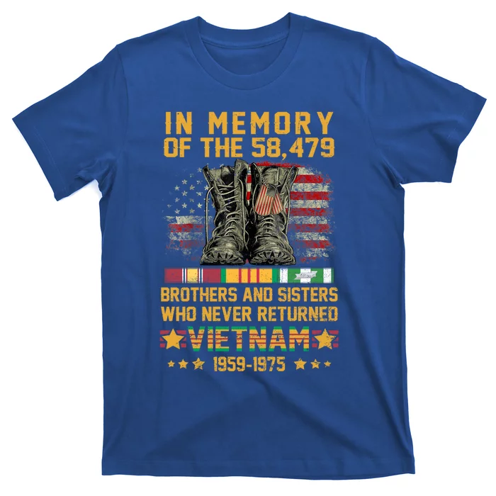 In Memory Of The 58479 Brothers And Sisters Vietnam Veteran Gift T-Shirt