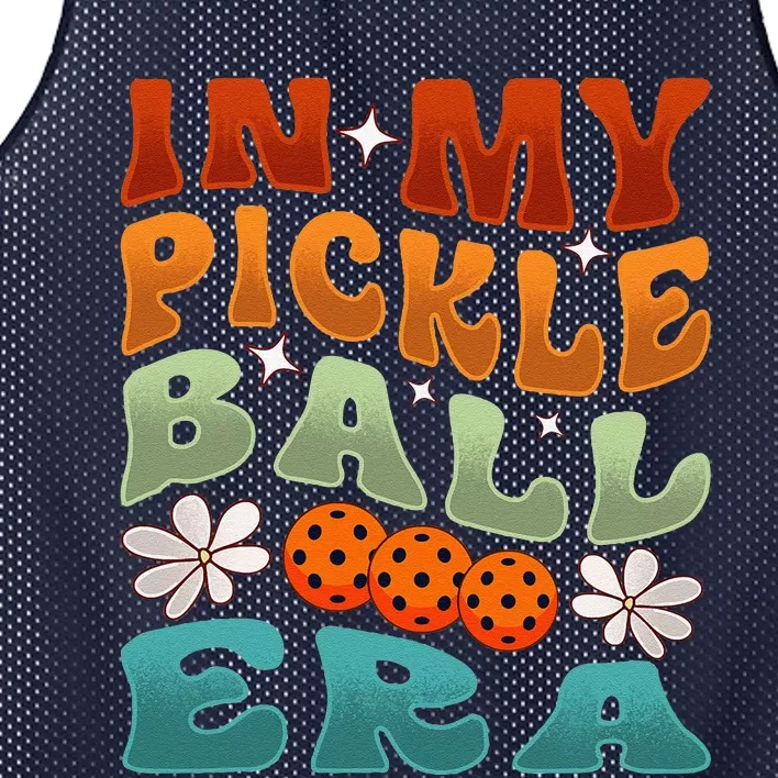 In My Pickleball Era Retro Waving Style Mesh Reversible Basketball Jersey Tank