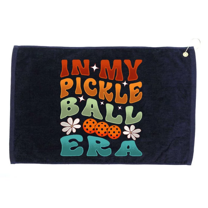 In My Pickleball Era Retro Waving Style Grommeted Golf Towel