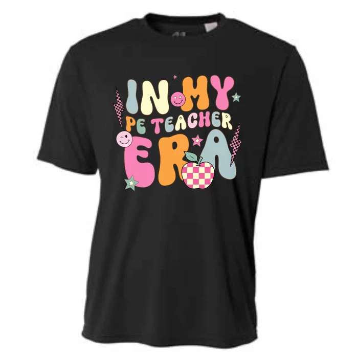 In My Pe Teacher Era Physical Education Teacher Groovy Cooling Performance Crew T-Shirt