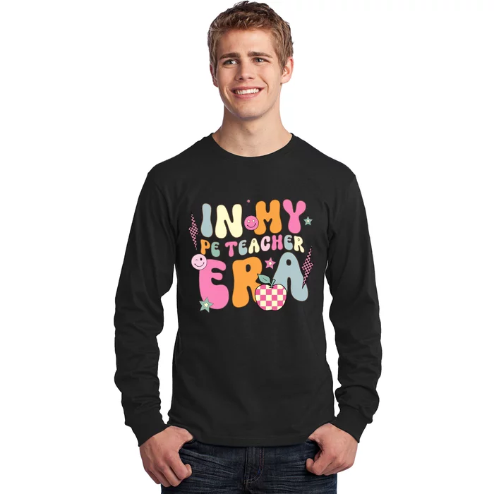 In My Pe Teacher Era Physical Education Teacher Groovy Long Sleeve Shirt