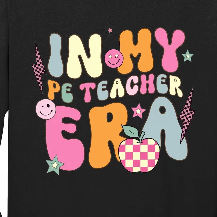 In My Pe Teacher Era Physical Education Teacher Groovy Long Sleeve Shirt