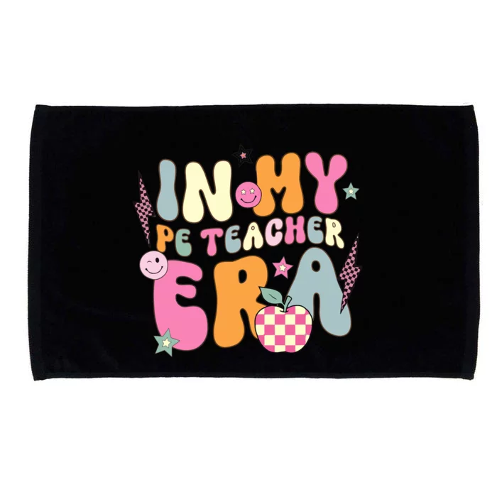 In My Pe Teacher Era Physical Education Teacher Groovy Microfiber Hand Towel