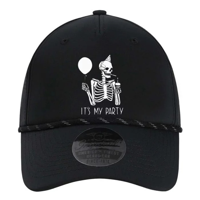 Its My Party Lazy Halloween Costume Skeleton Skull Birthday Performance The Dyno Cap