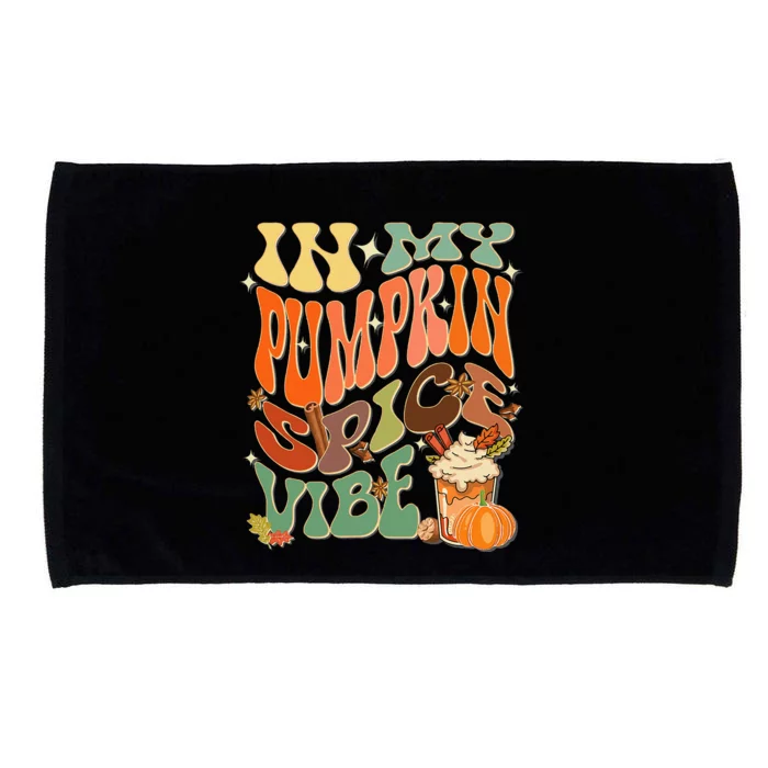 In My Pumpkin Spice Vibe Halloween Thanksgiving Fall Harvest Microfiber Hand Towel