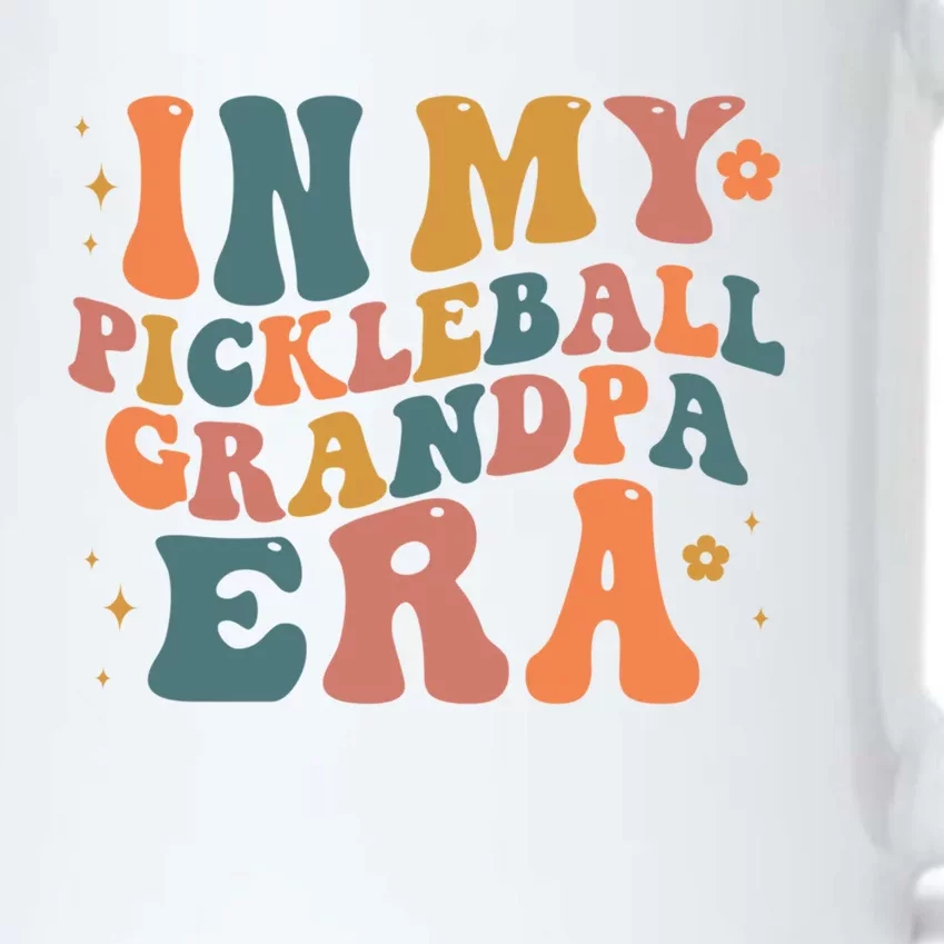 In My Pickleball Grandpa Era Funny Groovy S Gift Black Color Changing Mug