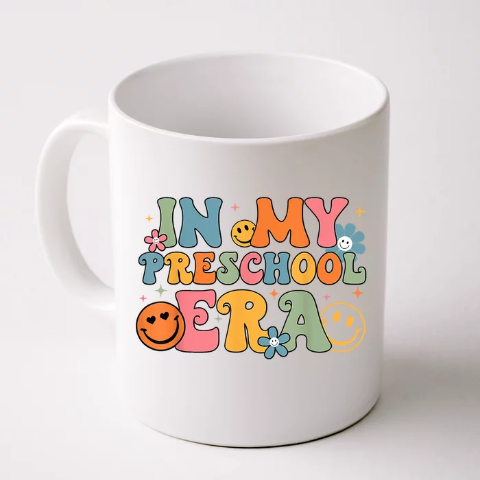 In My Preschool Era Groovy Back To School Preschool Teachers Front & Back Coffee Mug