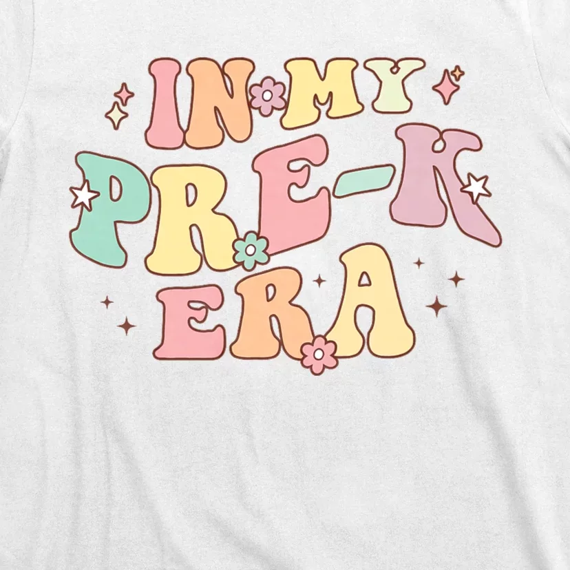 In My Prek Era Retro Back To School Groovy Teacher Student T-Shirt