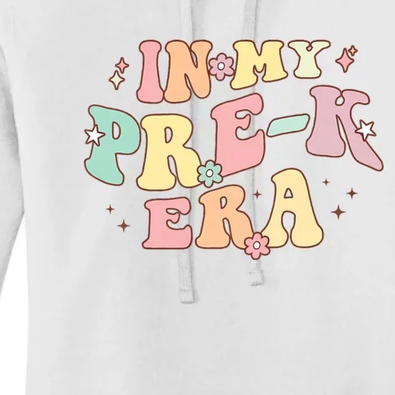 In My Prek Era Retro Back To School Groovy Teacher Student Women's Pullover Hoodie