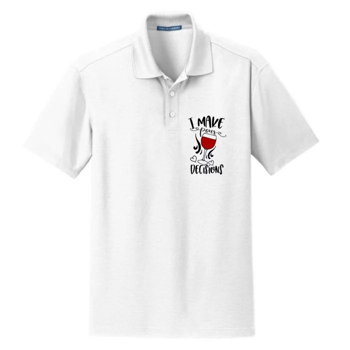 I Make Pour Decisions Beer Puns Funny Puns Funny Alcohol Dry Zone Grid Performance Polo