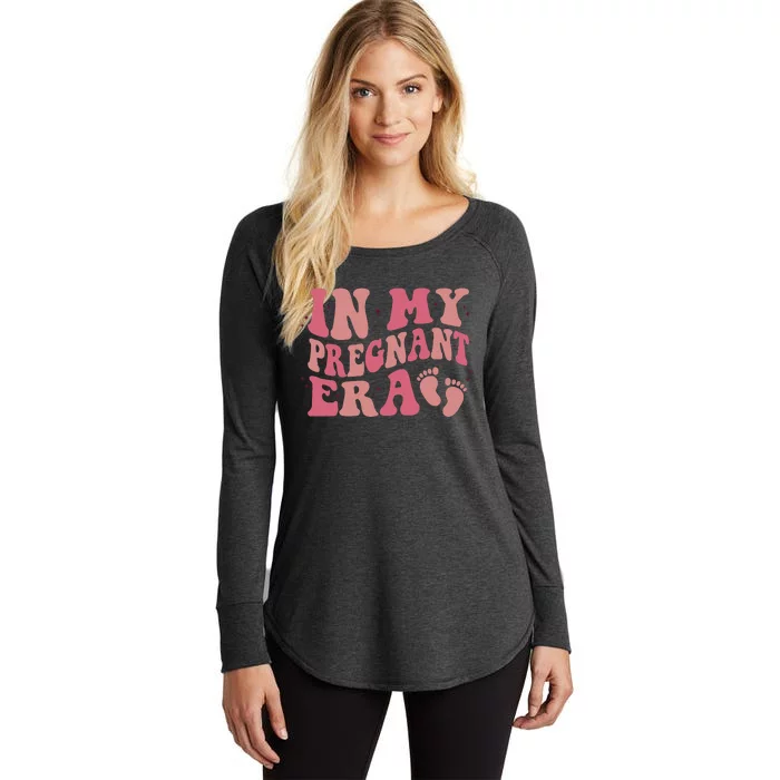 In My Pregnant Era Funny Pregnancy Announcet Pregnant Women's Perfect Tri Tunic Long Sleeve Shirt