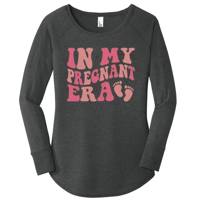 In My Pregnant Era Funny Pregnancy Announcet Pregnant Women's Perfect Tri Tunic Long Sleeve Shirt