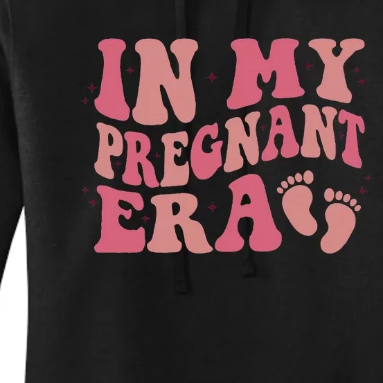 In My Pregnant Era Funny Pregnancy Announcet Pregnant Women's Pullover Hoodie