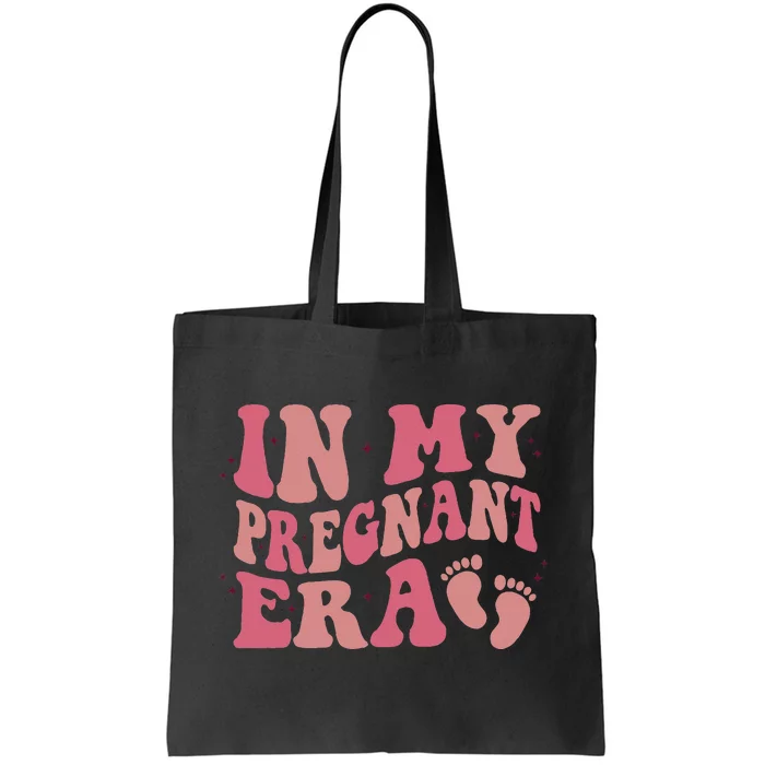 In My Pregnant Era Funny Pregnancy Announcet Pregnant Tote Bag