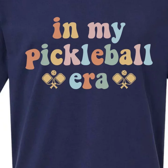 In My Pickleball Era Gift Sueded Cloud Jersey T-Shirt